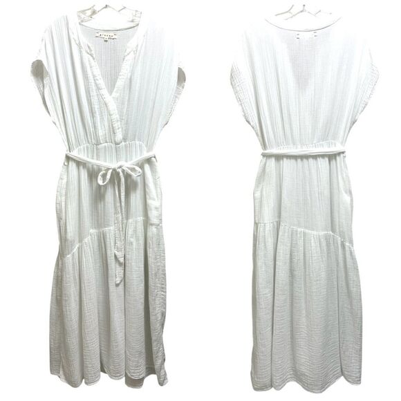 XiRENA White Midi Dress sz M - Picture 2 of 10